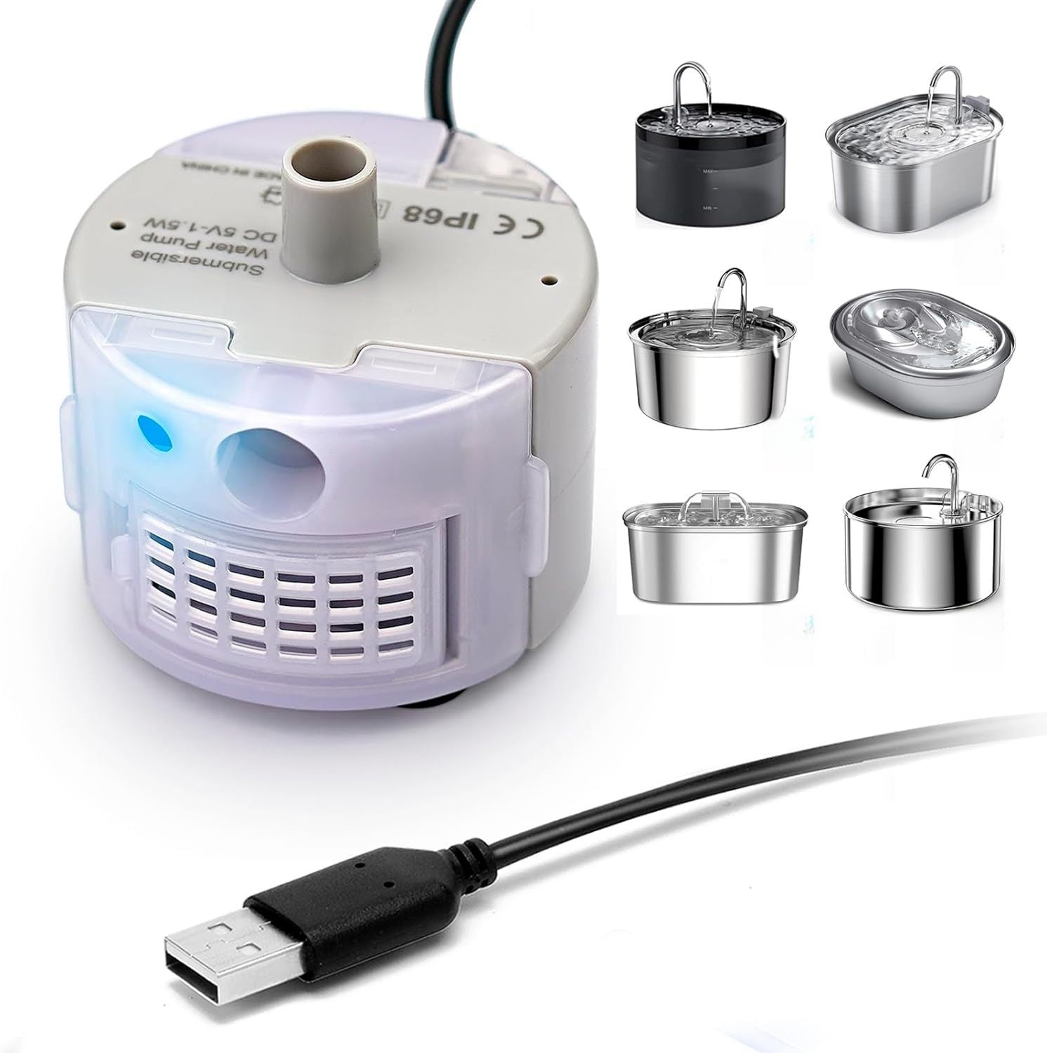 PawGo Stainless Steel Pet Water Dispenser